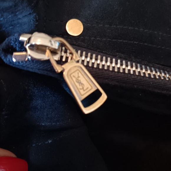 Yves Saint Laurent EUC ✨️ Black Leather Pony Hair Muse Two ways Bag - Picture 14 of 17